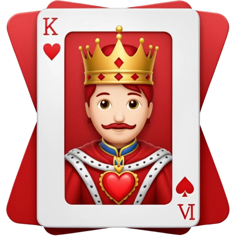 Red King in hearts emoji