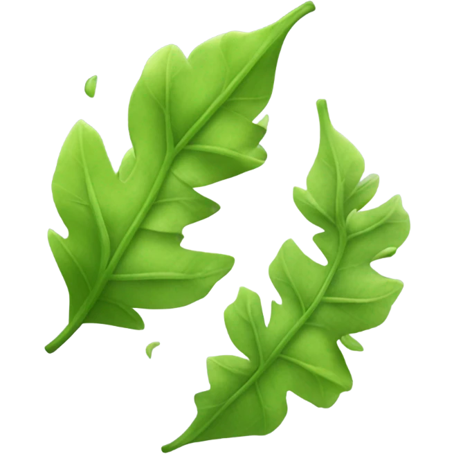 Leaves blowing in the wind  emoji