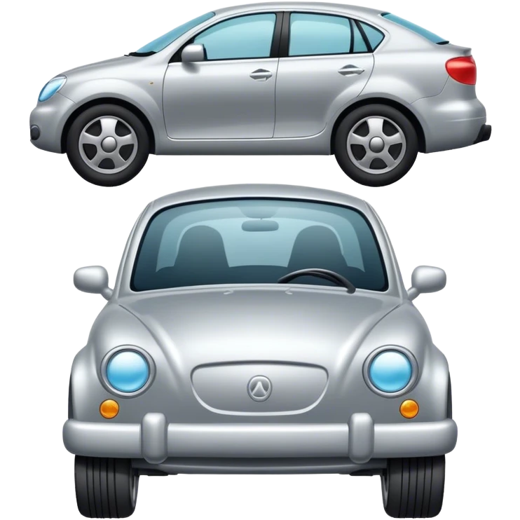 Car with feet instead of wheels  emoji