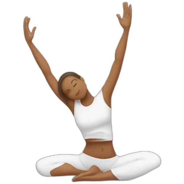 Yoga faisant un doigt d honneur emoji