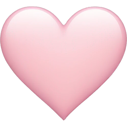Light pink heart emoji