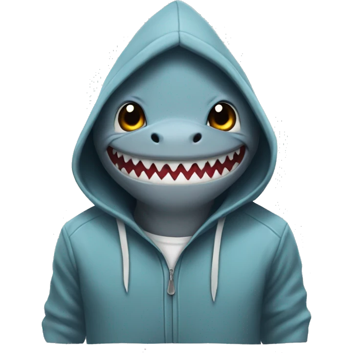 Shark in a hoodie emoji