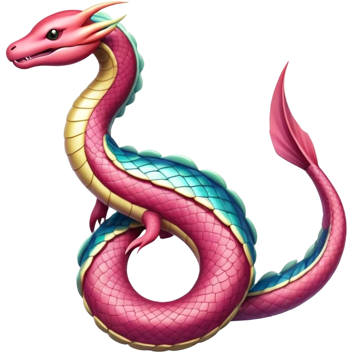 Ekans-Milotic-Fakémon-hybrid-creature (full body)  emoji