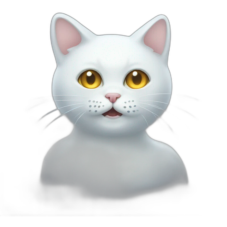 Cat ghost emoji