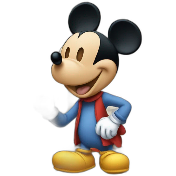 mickey mouse playing chess  emoji