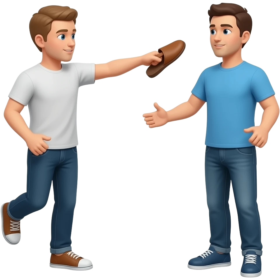 toss a slipper at someone emoji