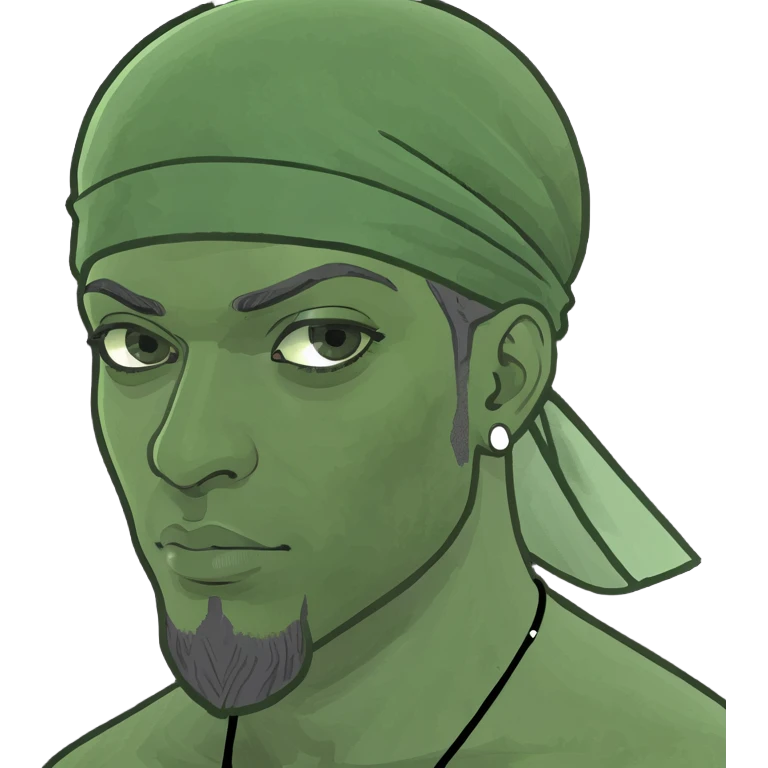 The king from clash Royale wearing a durag  emoji