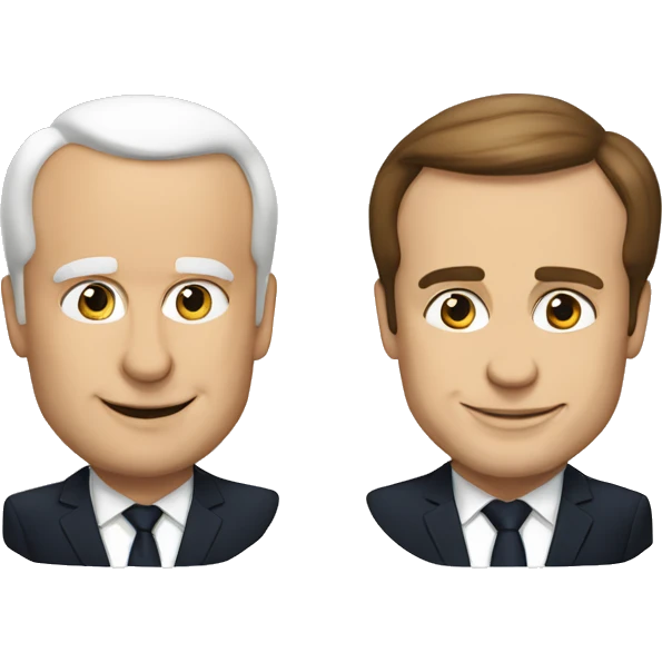 Macron et poutine emoji