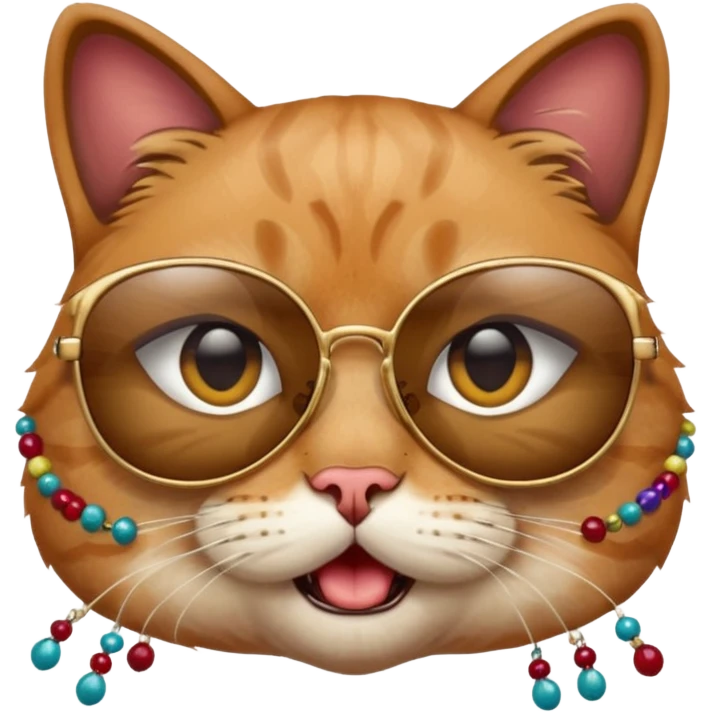 Cat wearing sunglassesCombine the skull with this emoji 😰 emoji
