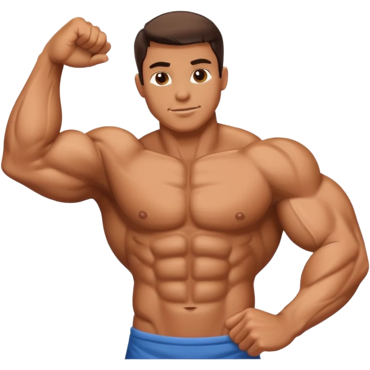 isolated muscular arm emoji