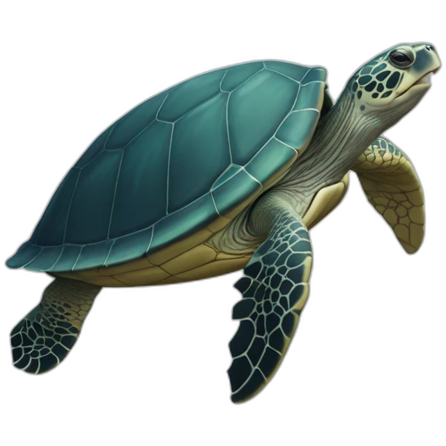 Tortue sur baleine emoji