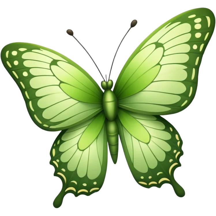 matcha green butterfly emoji