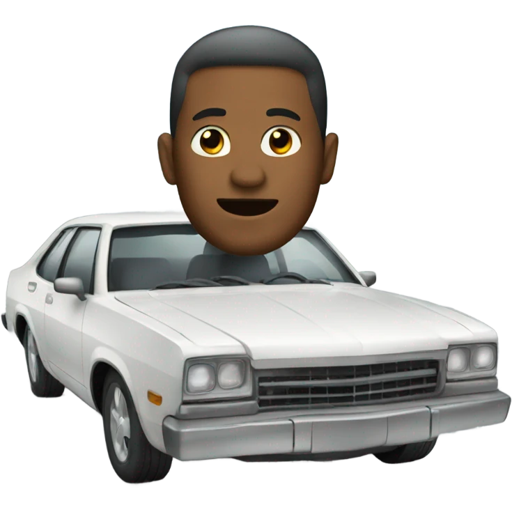 car with a man emoji