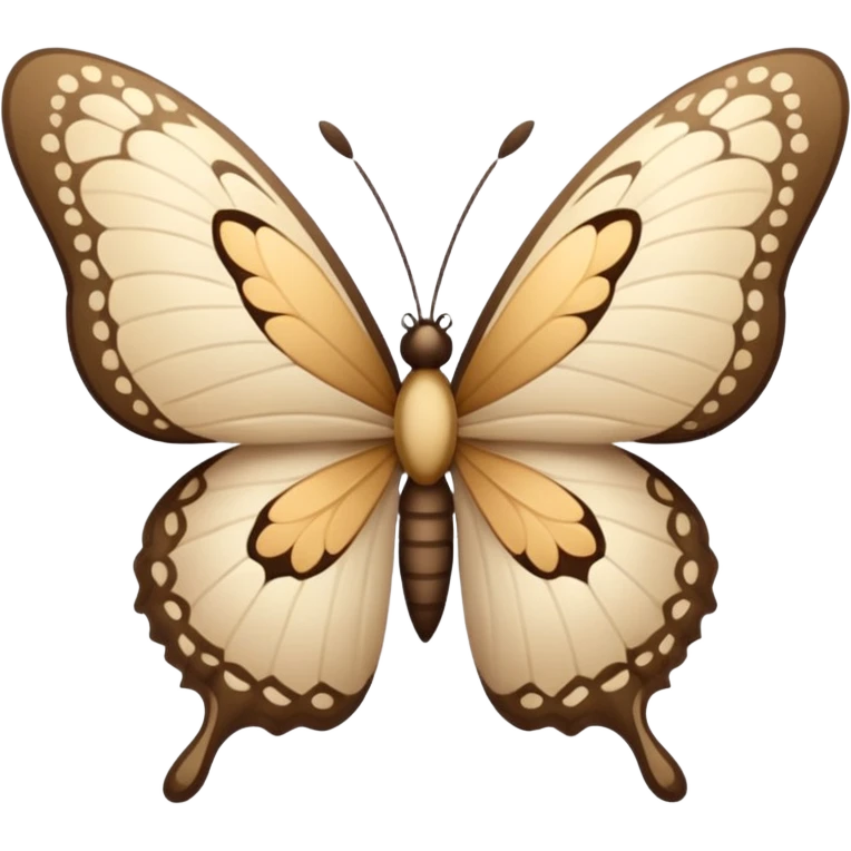 цветок а на нем бабочка beige emoji