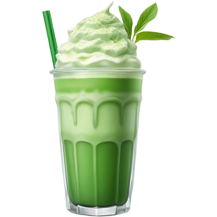 ice matcha latte emoji