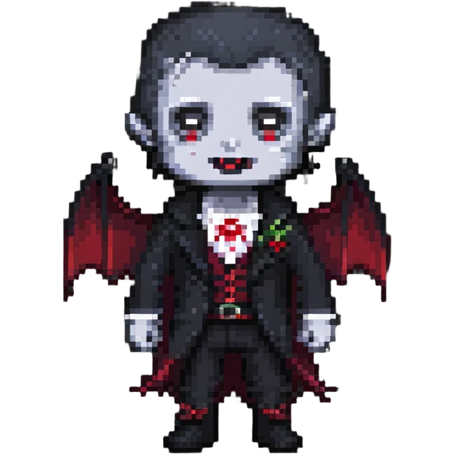 Tiny vampire emoji