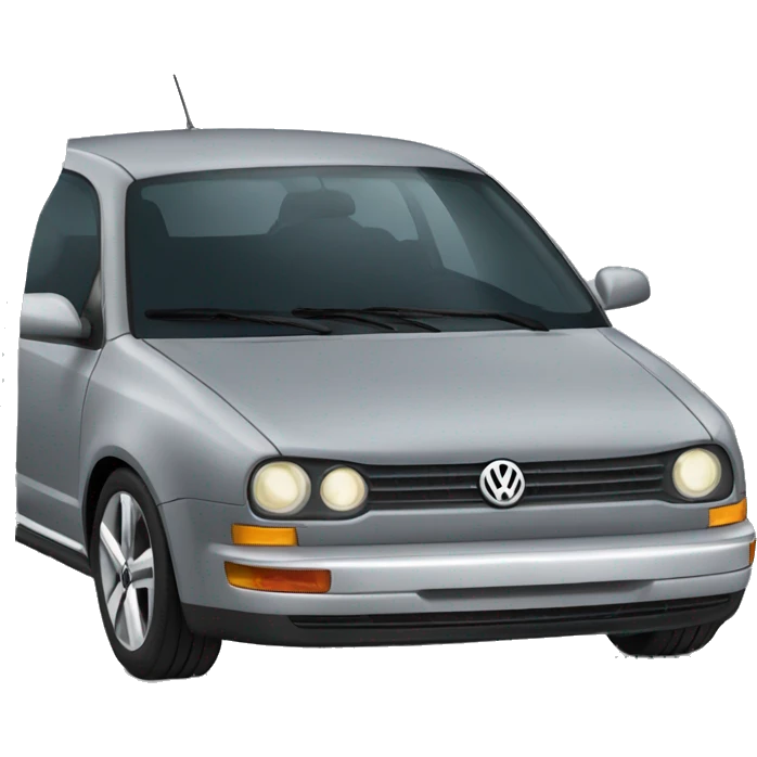 Grey Volkswagen mk6 car emoji