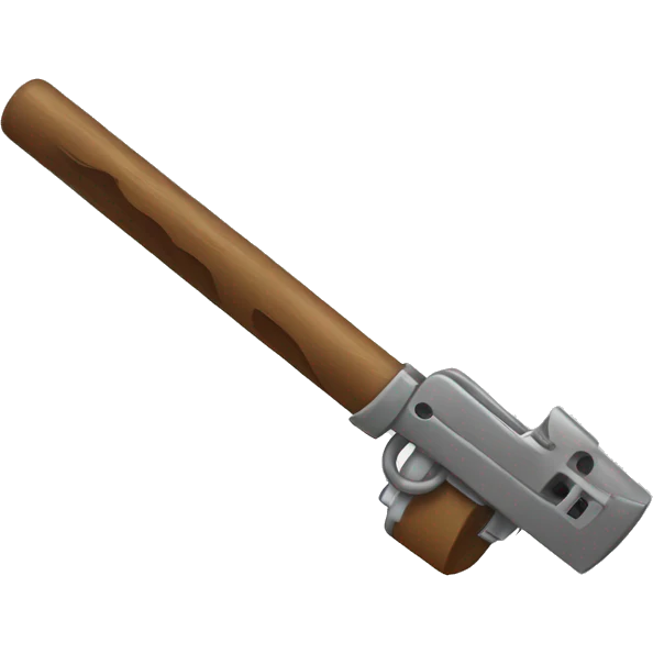 a lock with wings holding a boomstick emoji