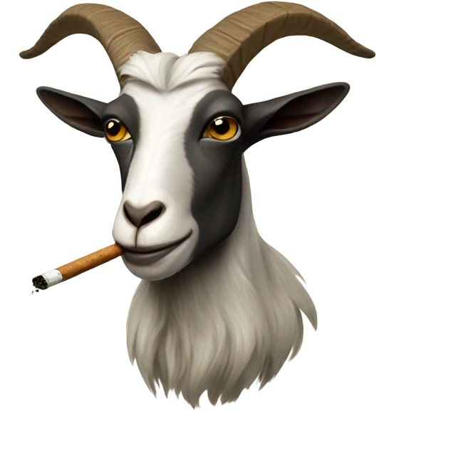 Smoking goat emoji