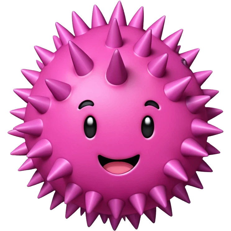 Spiky Stress Ball pink emoji