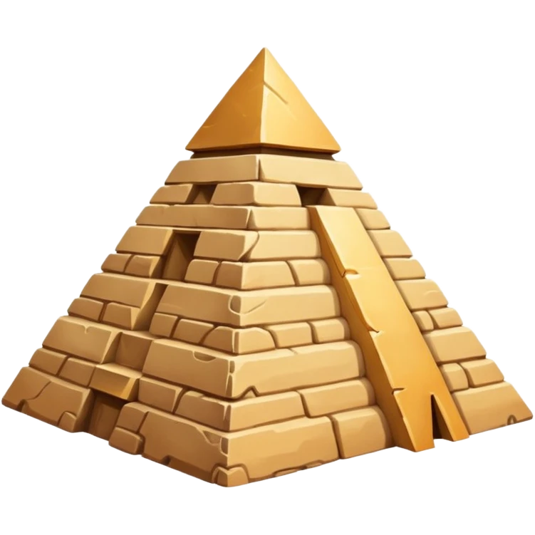 A pyramid  emoji