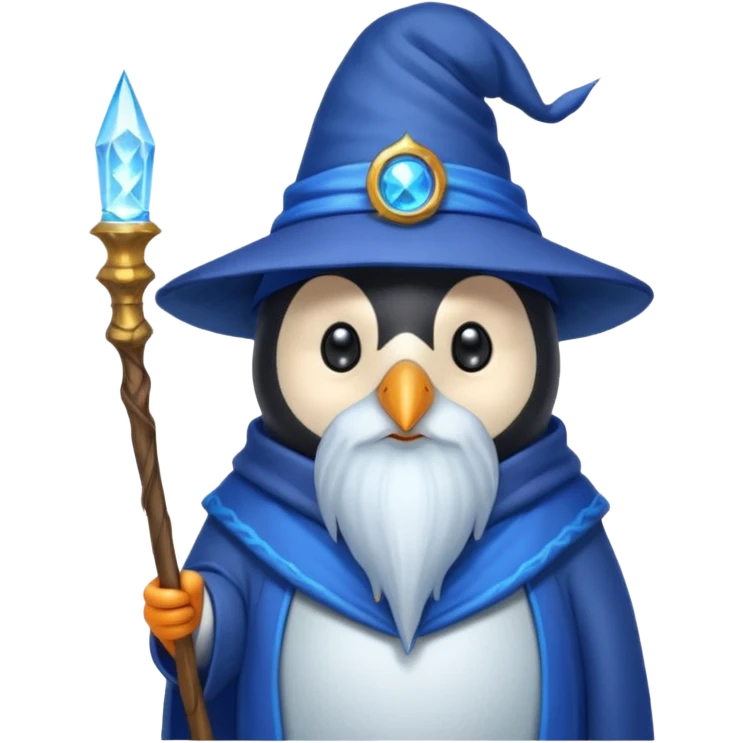 Penguin Wizard emoji
