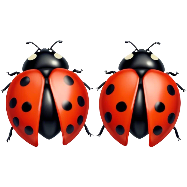 ladybug earrings emoji