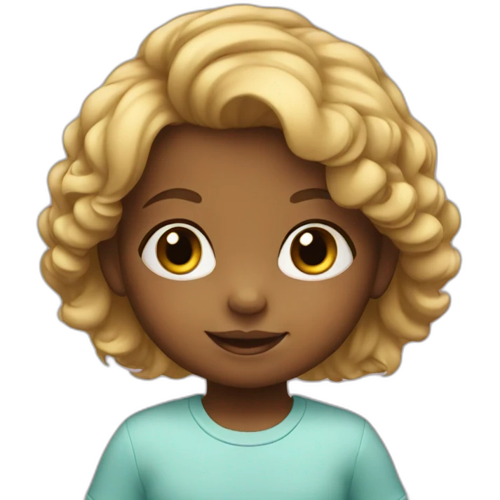 Toddler girl emoji