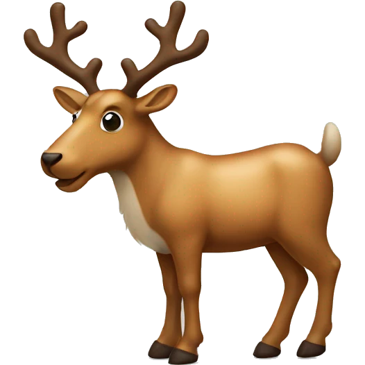 peanut reindeer emoji