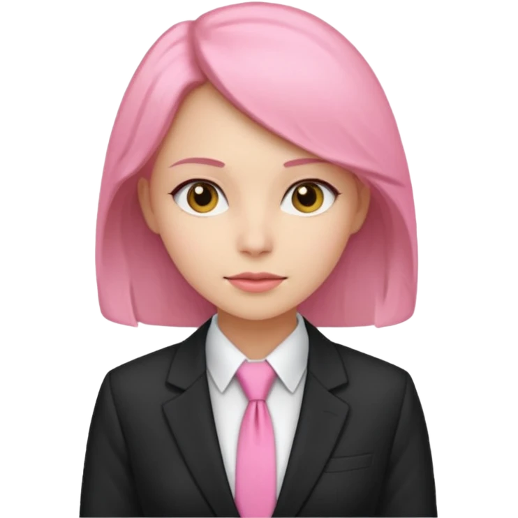 woman with pink tie and blazer emoji