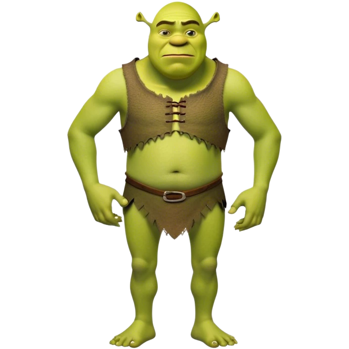 Very Thin Shrek fullbody emoji