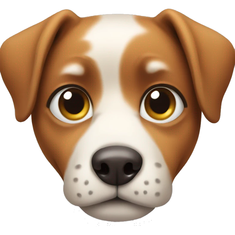 A dog with cute eyes emoji