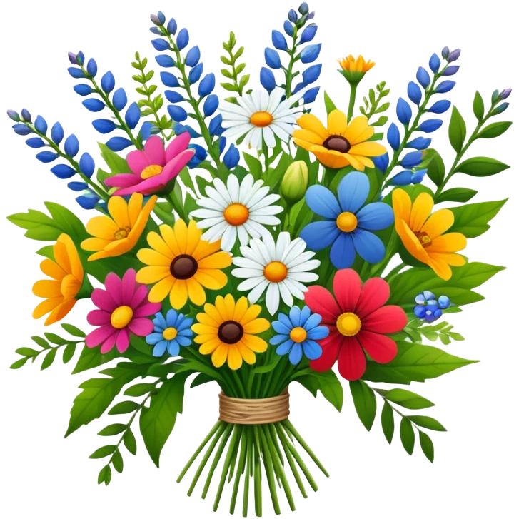 scandinavian wildflower bouquet  emoji