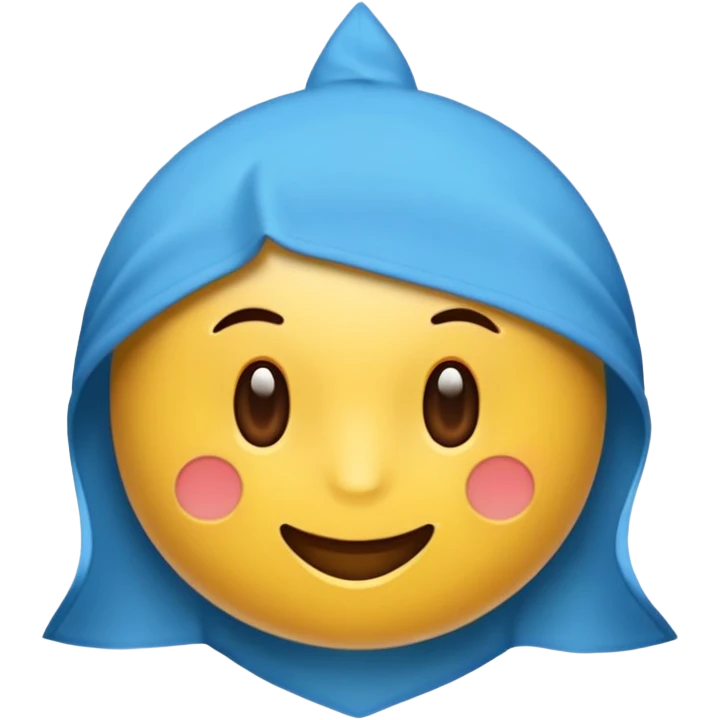 Голубой бант 🎀 emoji