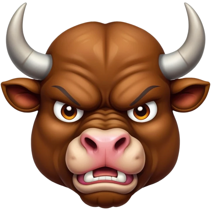 گاو نر خشمگین برای ترید emoji