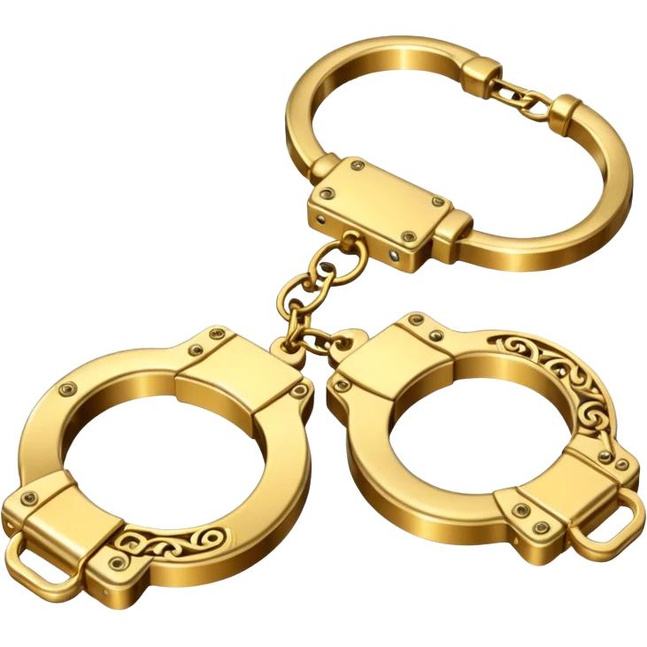 Golden hamd cuffs emoji