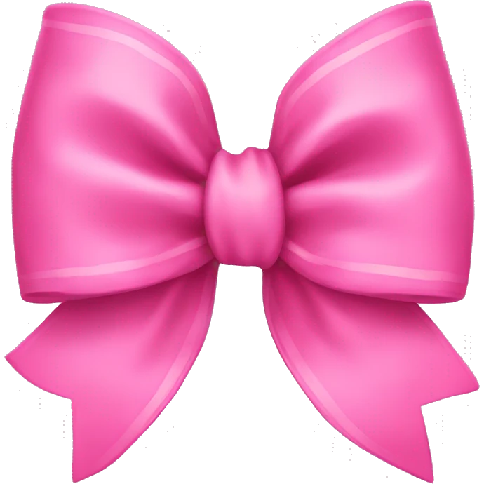 Pink bow emoji