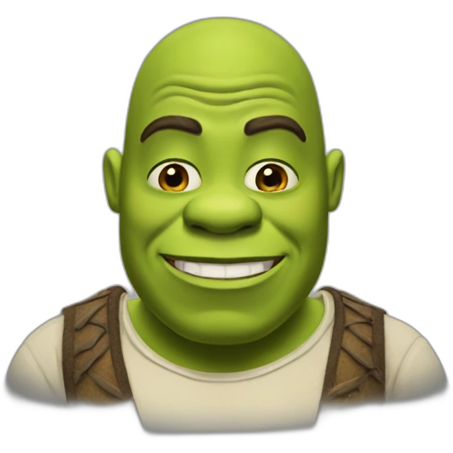 Shrek but black emoji