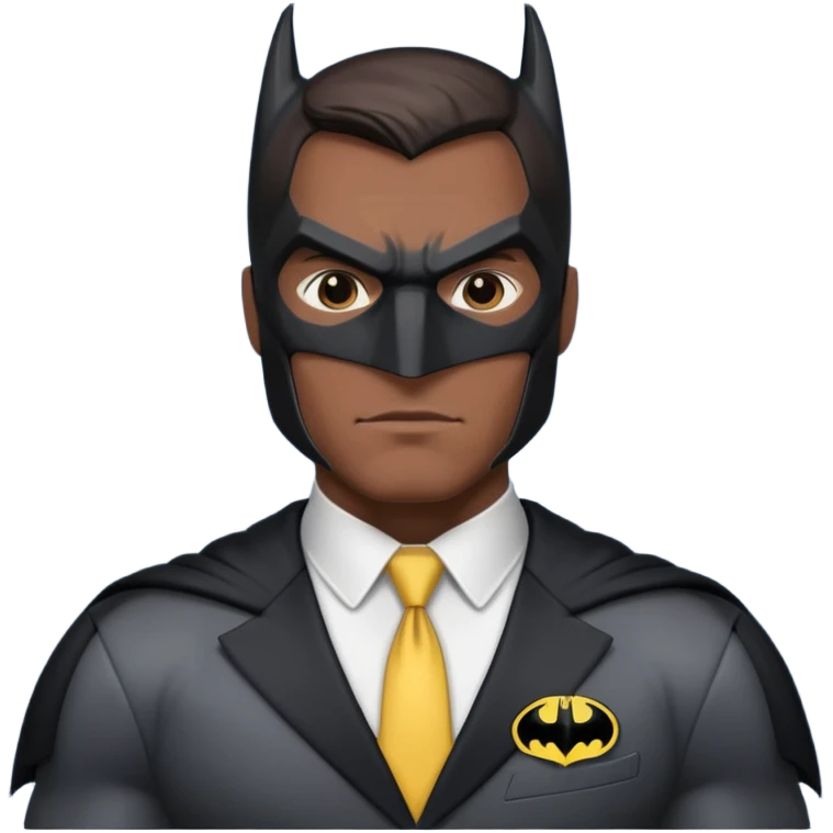 caucasian batman standing emoji