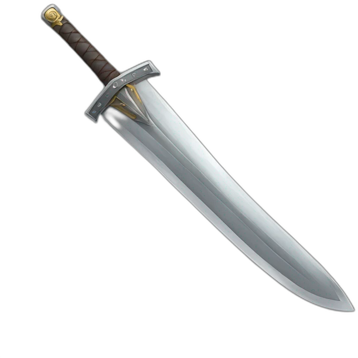 Sword blade made of a building emoji