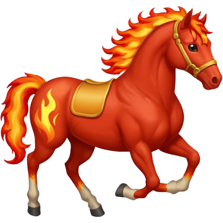 The Fire Horse Symbol of 2026 emoji