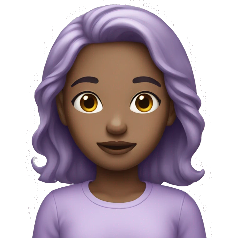pastel purple girl emoji