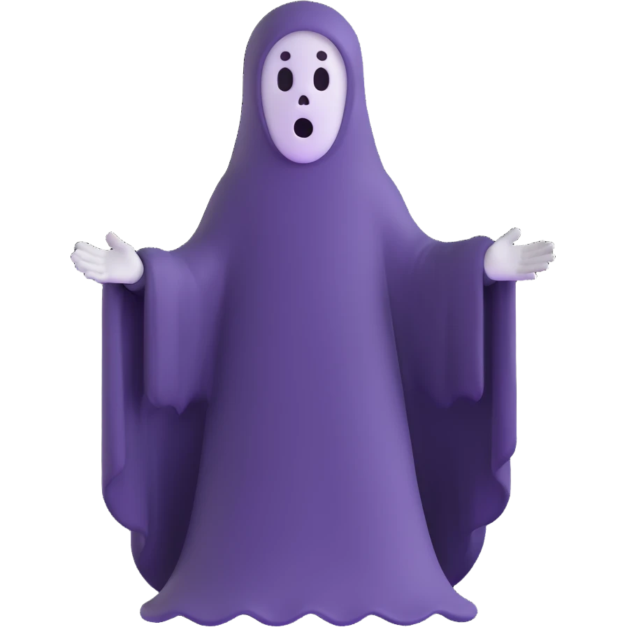 spooky ghost emoji