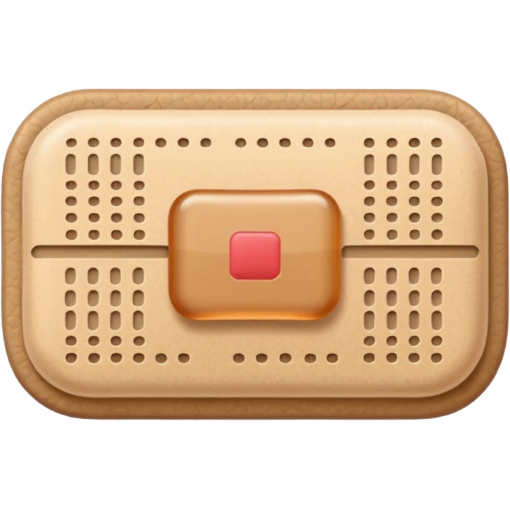 tan band aid with rounded corners emoji