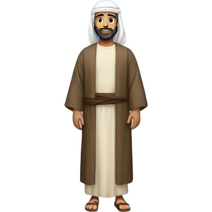 peter, a middle eastern disciple of jesus during biblical times, full body emoji