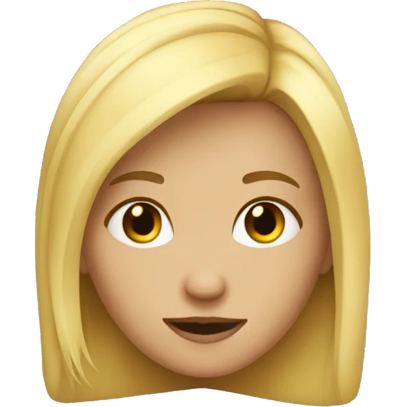 Blond therian girl emoji