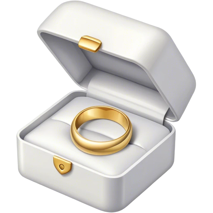 Open box with wedding ring in it emoji