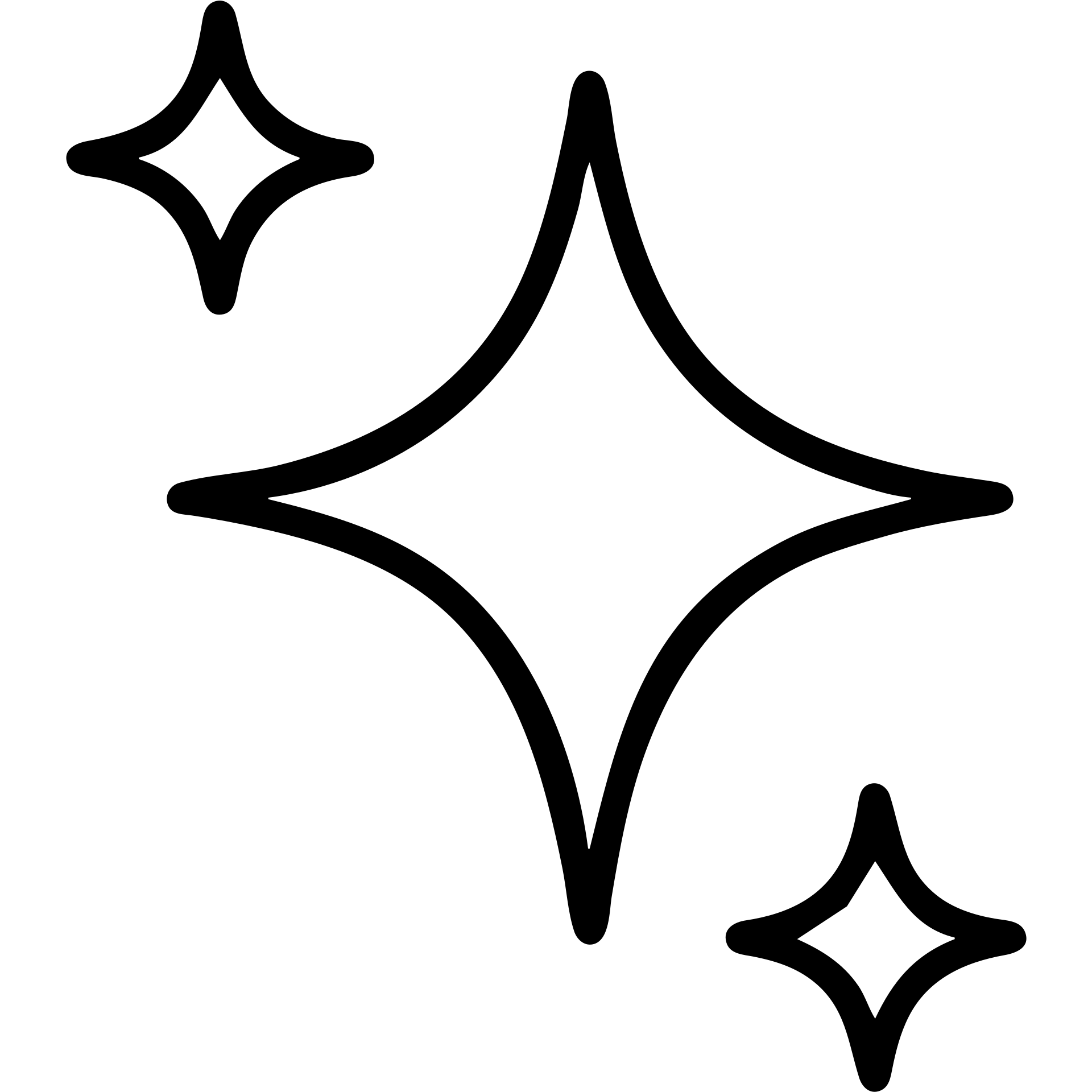 twinkling sparkles outlined icon with black lines no fill emoji
