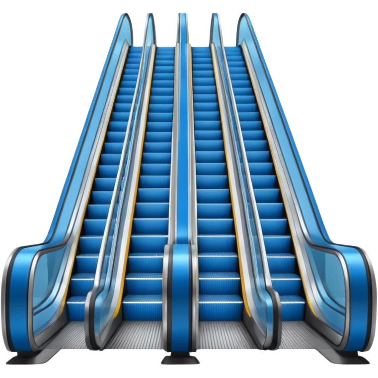 blue escalator emoji
