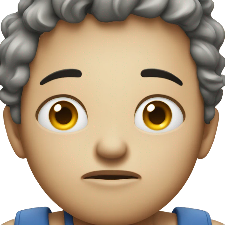 Looking tired and sweaty emoji
